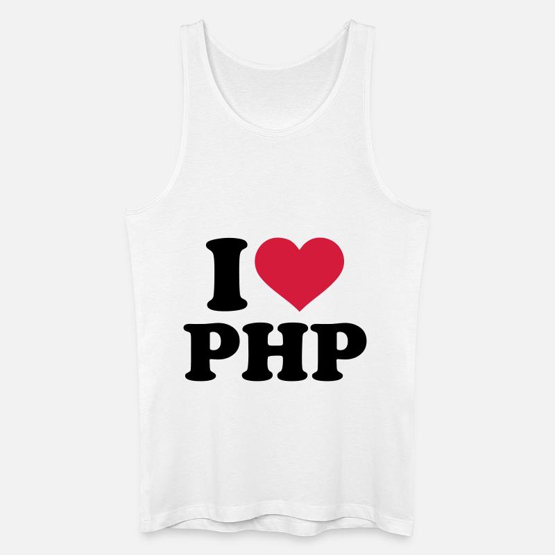 PHP - Männer Bio Tank Top - Weiß