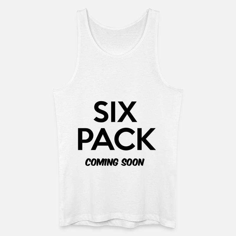 Six Pack - Männer Bio Tank Top - Weiß