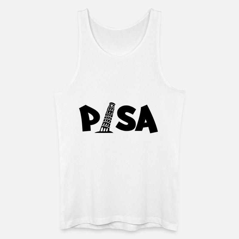 pisa_03 - Men’s Organic Tank Top - white