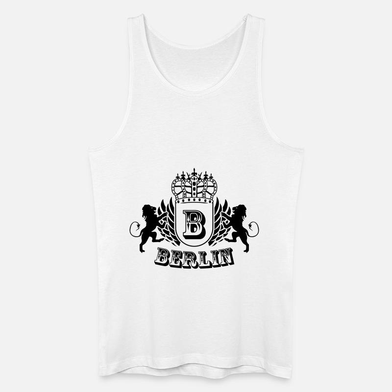 berlin - Männer Bio Tank Top - Weiß