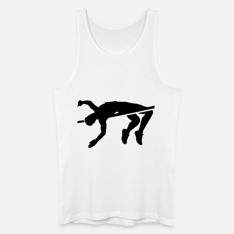 Hochsprung - Männer Bio Tank Top - Weiß