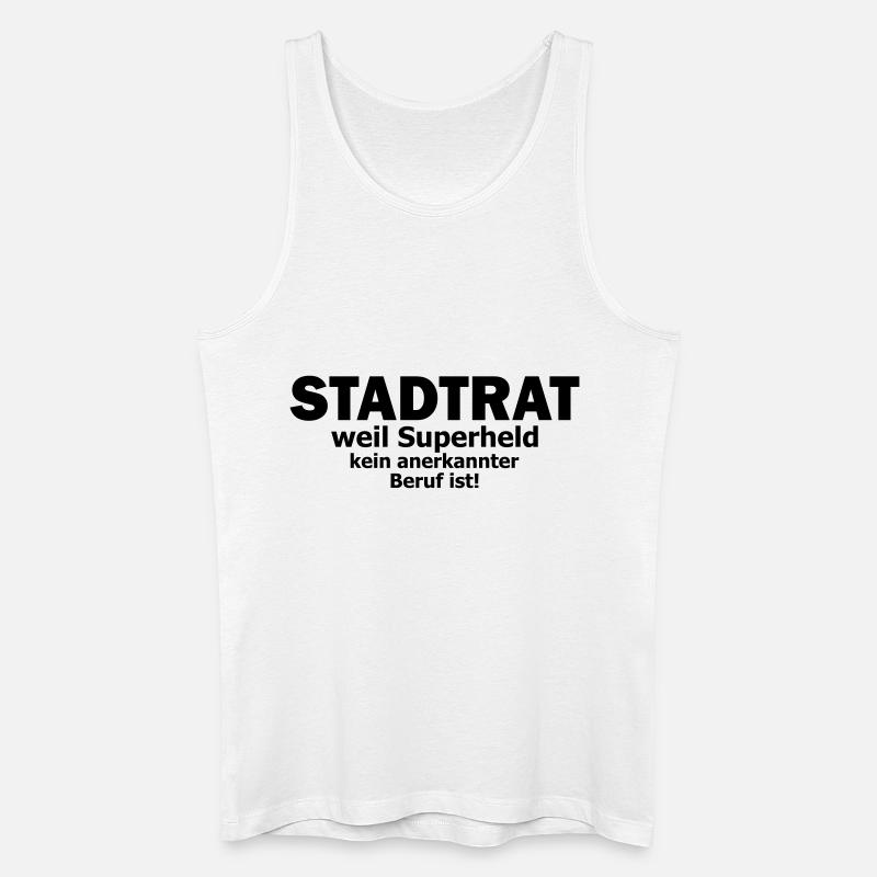 stadtrat - Männer Bio Tank Top - Weiß