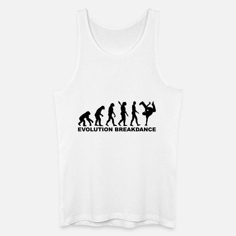 Evolution Breakdance - Débardeur bio Homme - blanc