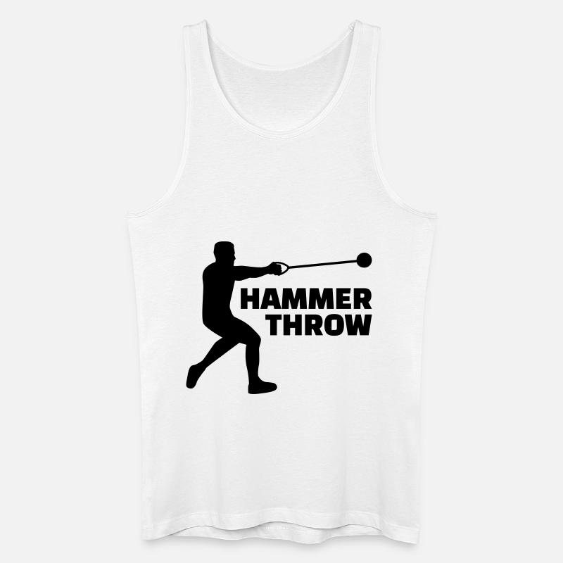 Hammerwurf - Männer Bio Tank Top - Weiß
