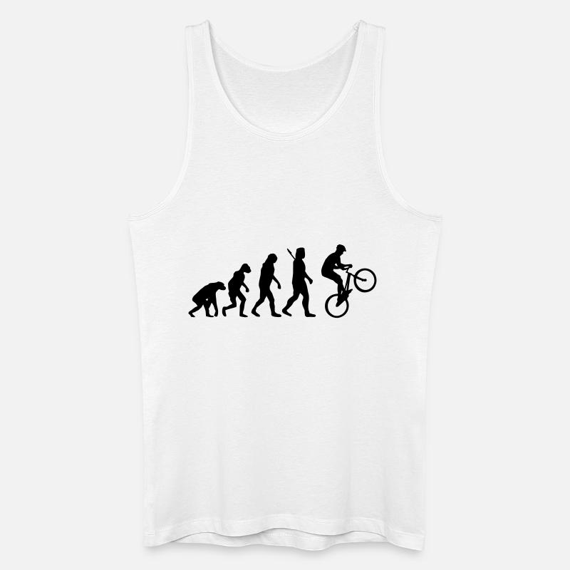 Radsport - Männer Bio Tank Top - Weiß