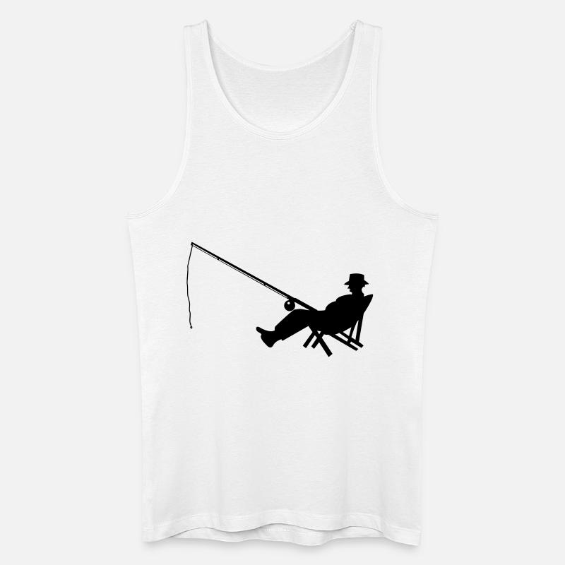 angler_01 - Männer Bio Tank Top - Weiß