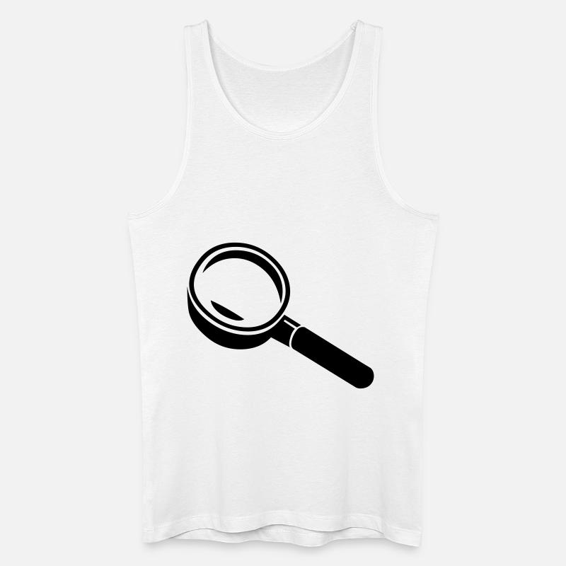 lupe_01 - Männer Bio Tank Top - Weiß