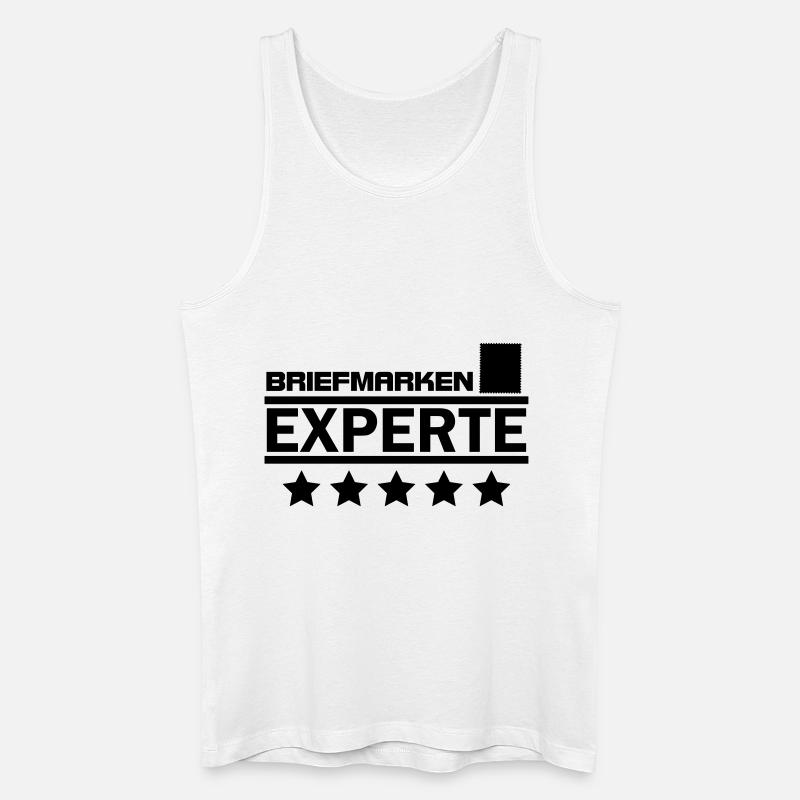 briefmarken experte - Männer Bio Tank Top - Weiß