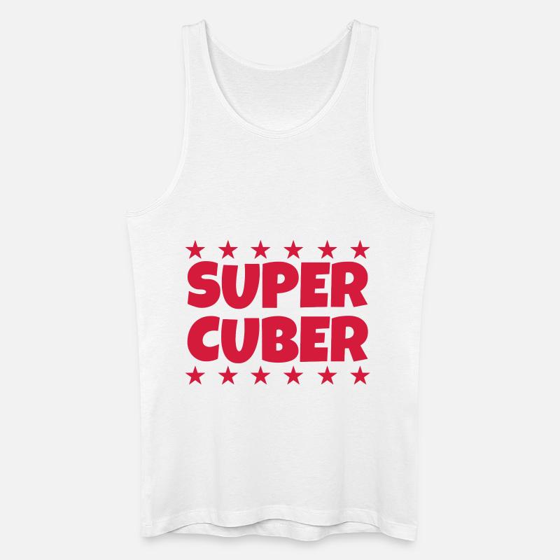 Cubing / Cube / Cuber / Speedcubing - Männer Bio Tank Top - Weiß