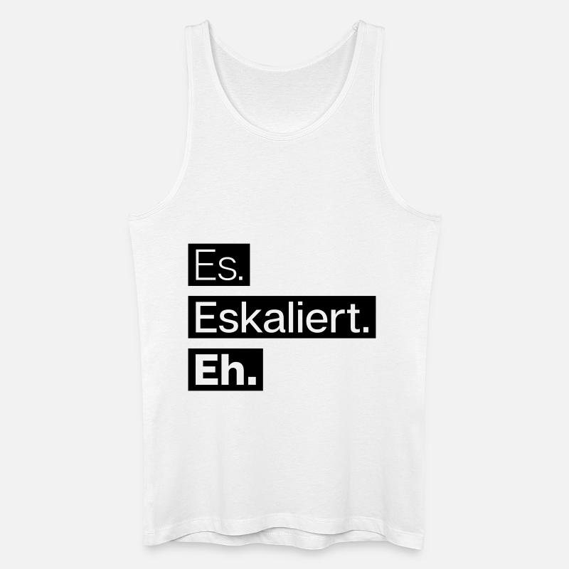 es. eskaliert. eh. - Männer Bio Tank Top - Weiß