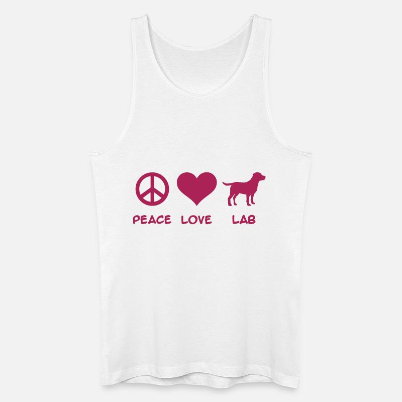 Labrador - Männer Bio Tank Top - Weiß