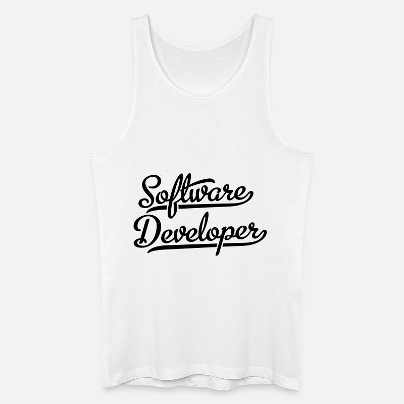 Software Developer - Männer Bio Tank Top - Weiß