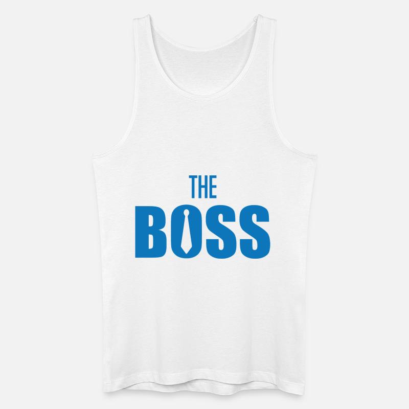 Der Chef - Männer Bio Tank Top - Weiß