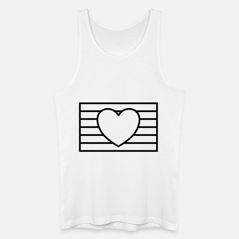 Abstrakte LGBTQ Regenbogenfahne - Männer Bio Tank Top - Weiß