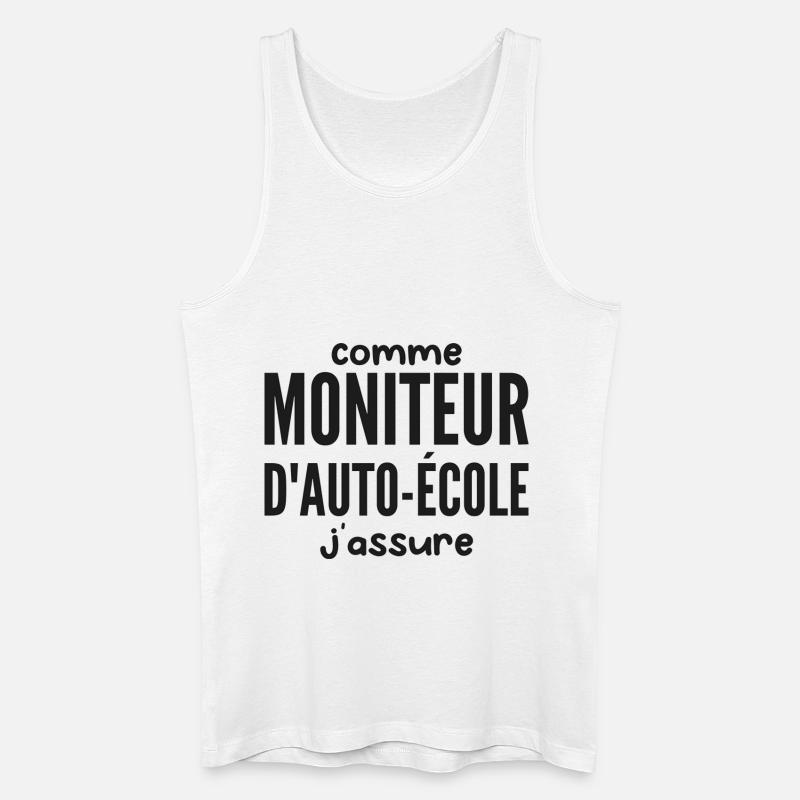 Fahrschul-Instruktor - Männer Bio Tank Top - Weiß