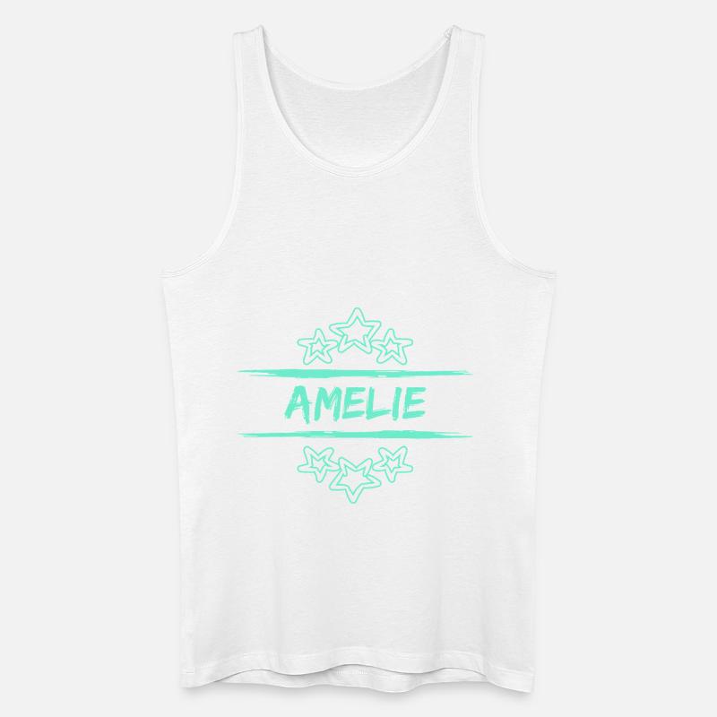 Amelie Amelie - Männer Bio Tank Top - Weiß