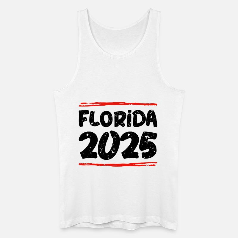 Florida 2025 Spruch - Männer Bio Tank Top - Weiß