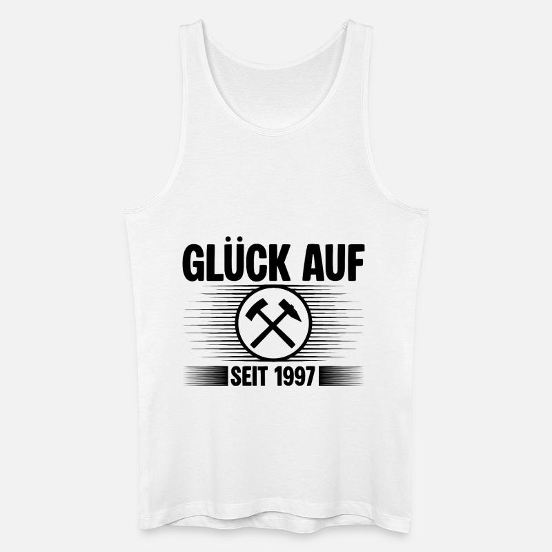 Glueck auf seit 1997 - Männer Bio Tank Top - Weiß