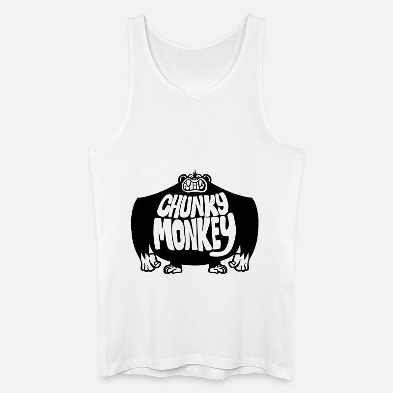 Chunky Affe - Männer Bio Tank Top - Weiß