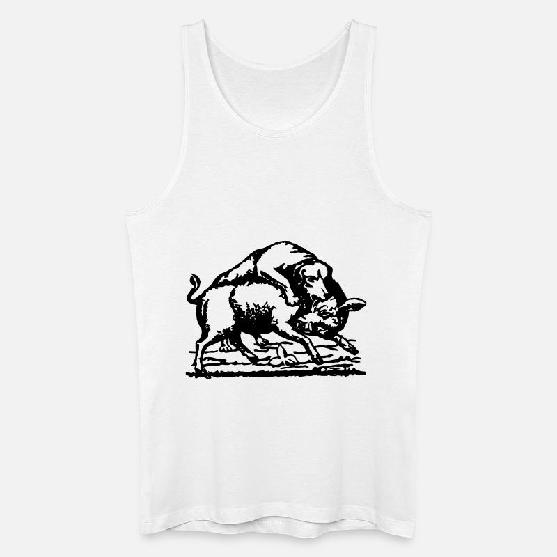 Schafkopf_High - Männer Bio Tank Top - Weiß