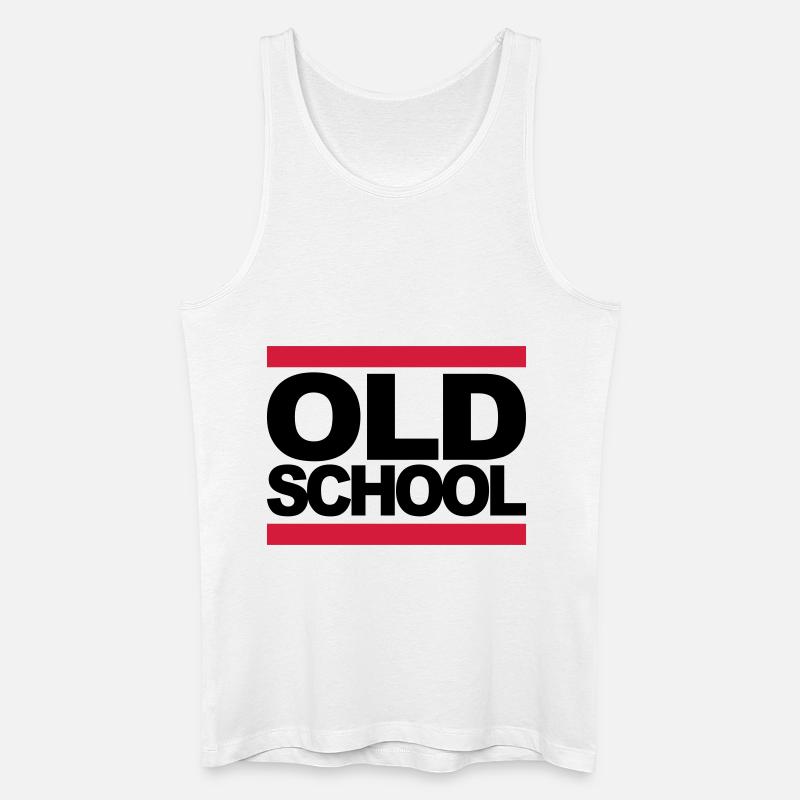 oldschool_2c - Männer Bio Tank Top - Weiß