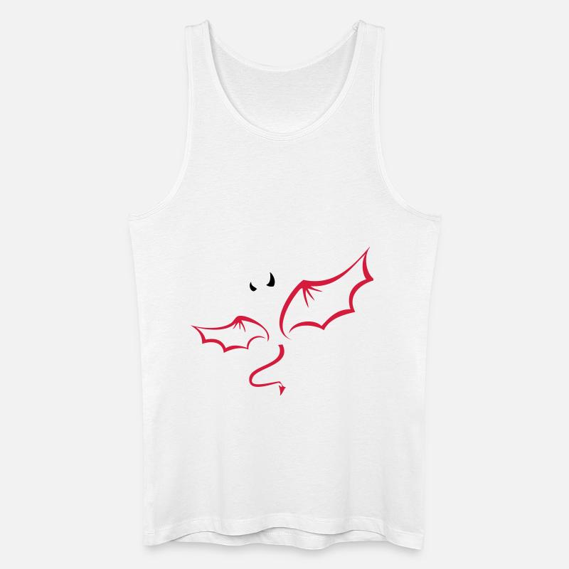 Teufel - Männer Bio Tank Top - Weiß