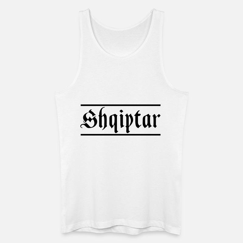 Shqiptar - Männer Bio Tank Top - Weiß