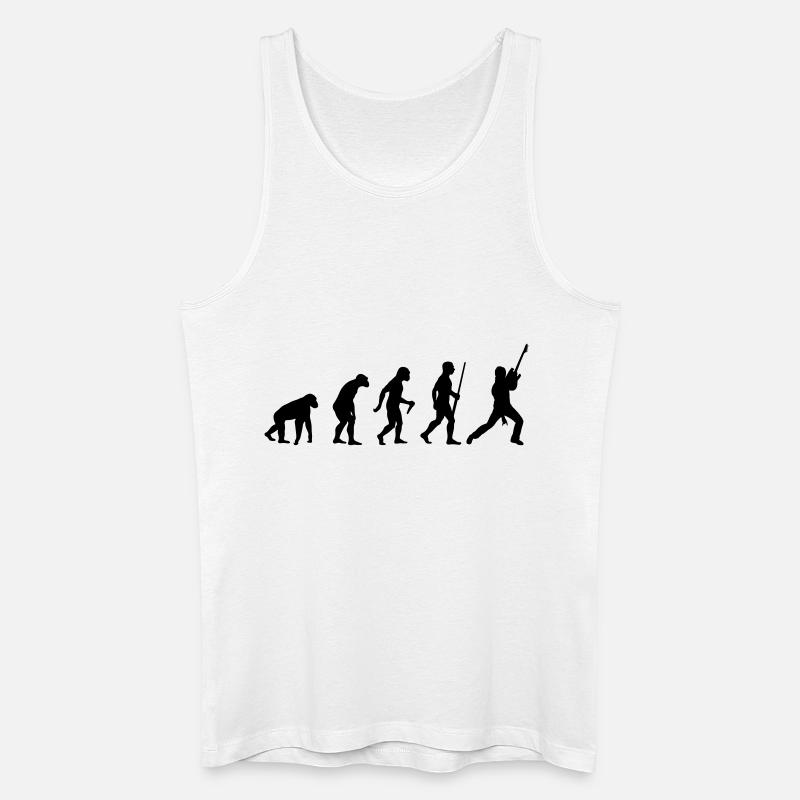 Electro Guitar Evolution - Men’s Organic Tank Top - white