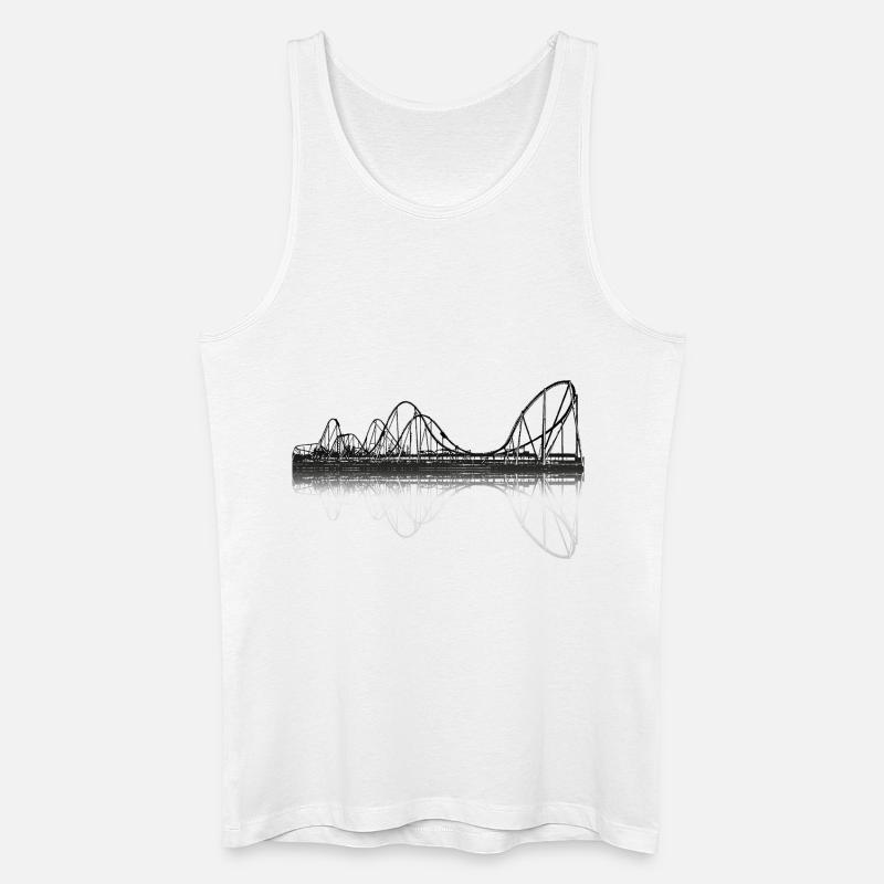 silverstar_black - Männer Bio Tank Top - Weiß