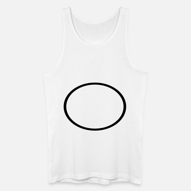 Kreis - Ring - Männer Bio Tank Top - Weiß