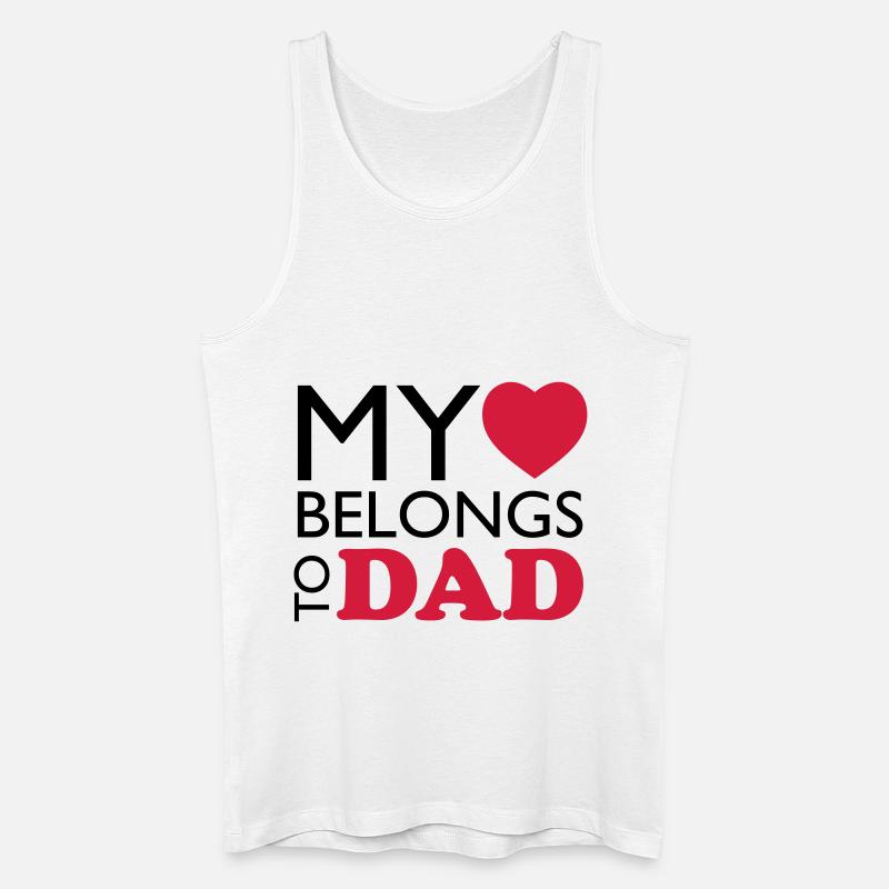 MHBT DAD - Männer Bio Tank Top - Weiß
