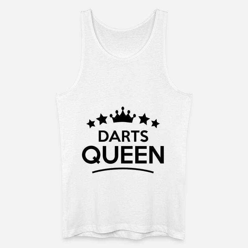 darts queen stars - Männer Bio Tank Top - Weiß