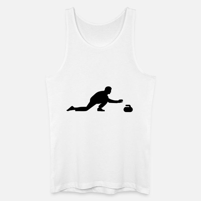 Curling - Männer Bio Tank Top - Weiß