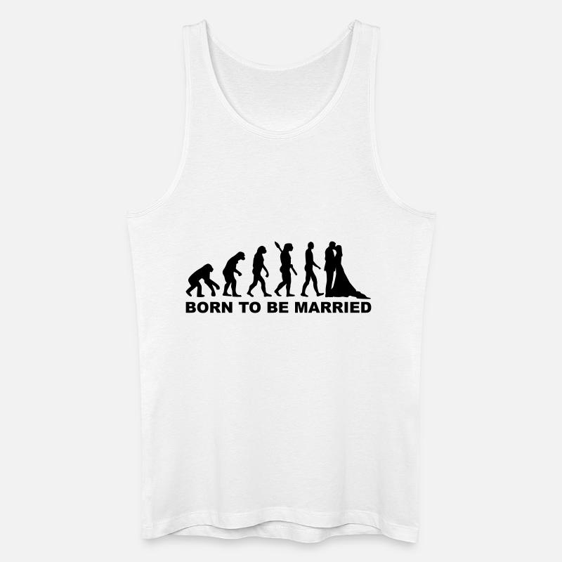 Evolution Wedding - Men’s Organic Tank Top - white