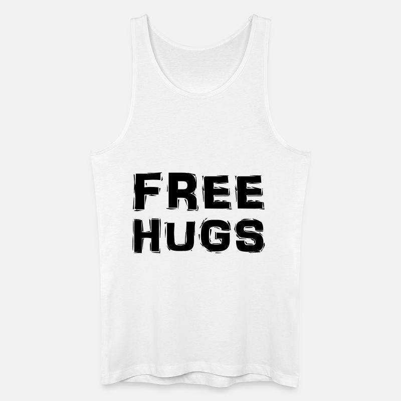 Free Hugs - Männer Bio Tank Top - Weiß