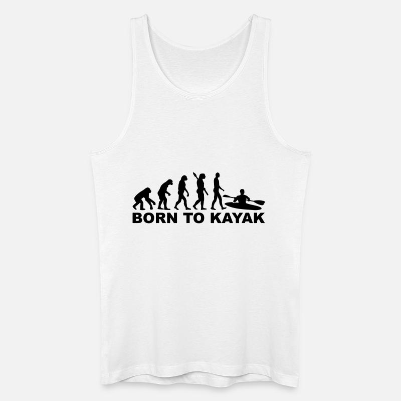 Evolution Kayak - Débardeur bio Homme - blanc