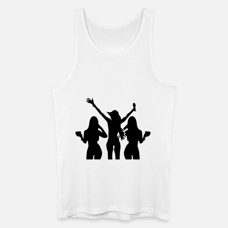 girls party - Männer Bio Tank Top - Weiß