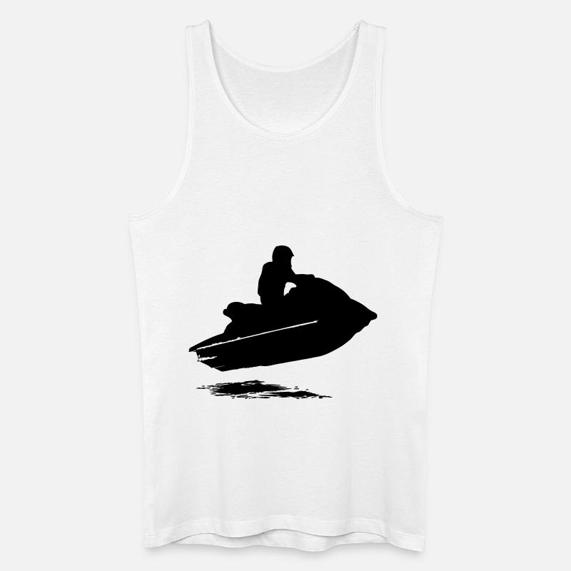 Jetski - Jet-Ski - Wassermotorrad - Jetboot - Männer Bio Tank Top - Weiß