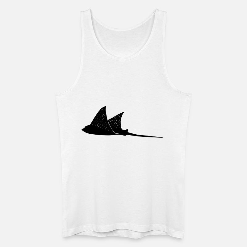 Eagle rays in flight mode - Men’s Organic Tank Top - white