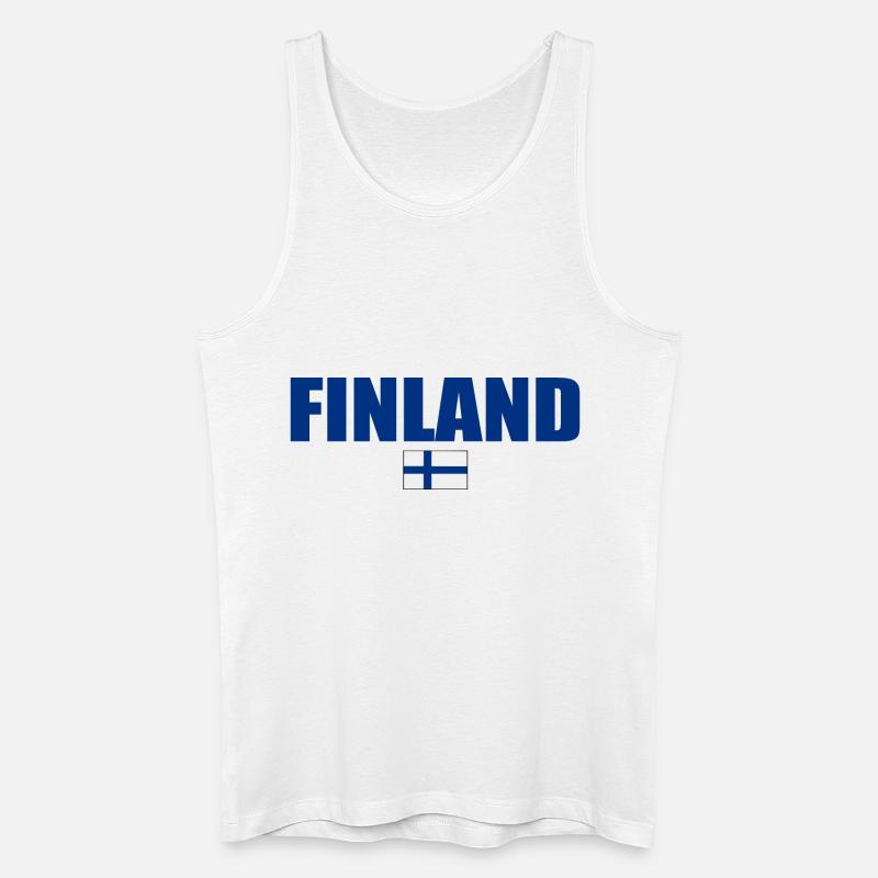 Finnland - Männer Bio Tank Top - Weiß