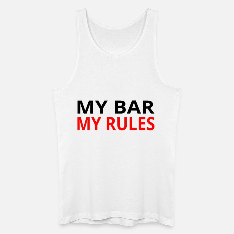 Bar - Männer Bio Tank Top - Weiß