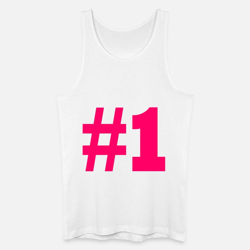 #1 - Männer Bio Tank Top - Weiß