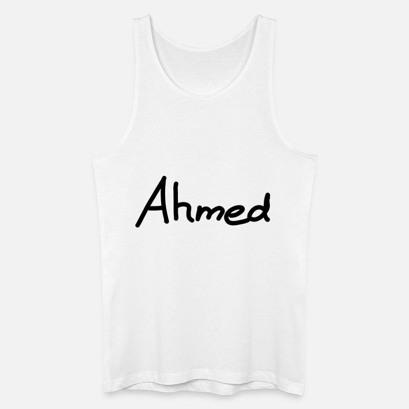 Ahmed - Männer Bio Tank Top - Weiß