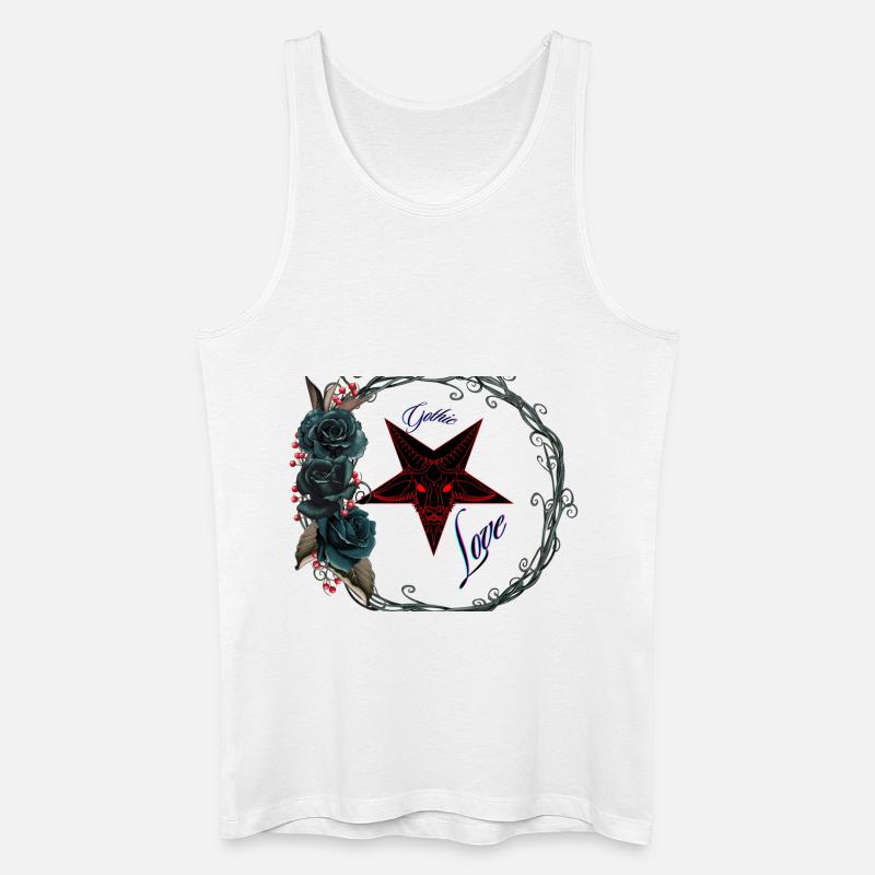 Gothic-Liebe - Männer Bio Tank Top - Weiß