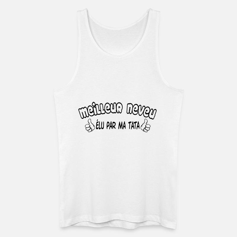 BESTER Neffe - Männer Bio Tank Top - Weiß