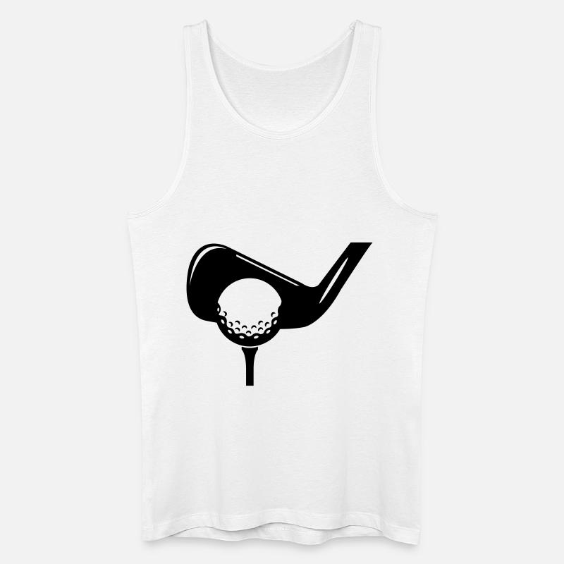 golf symbol - Männer Bio Tank Top - Weiß