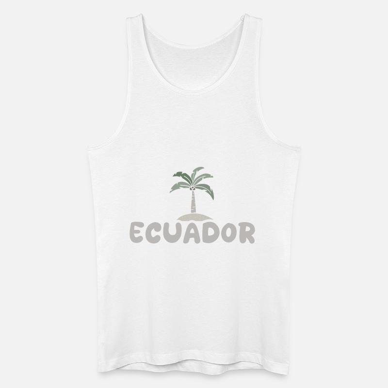 Ecuador als Ecuador - Männer Bio Tank Top - Weiß