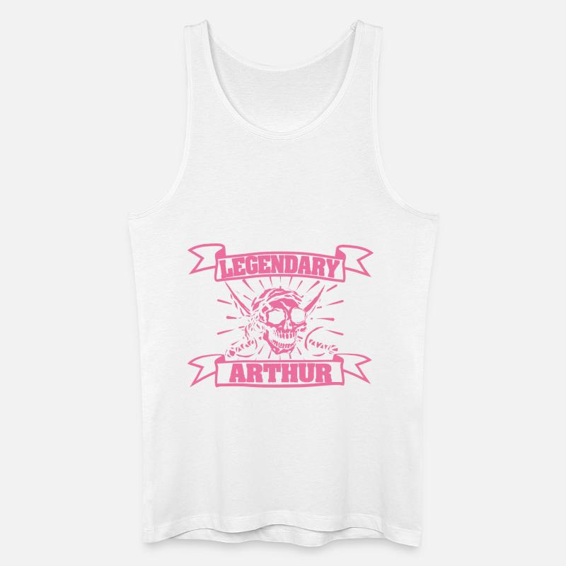 Fasching Arthur - Männer Bio Tank Top - Weiß