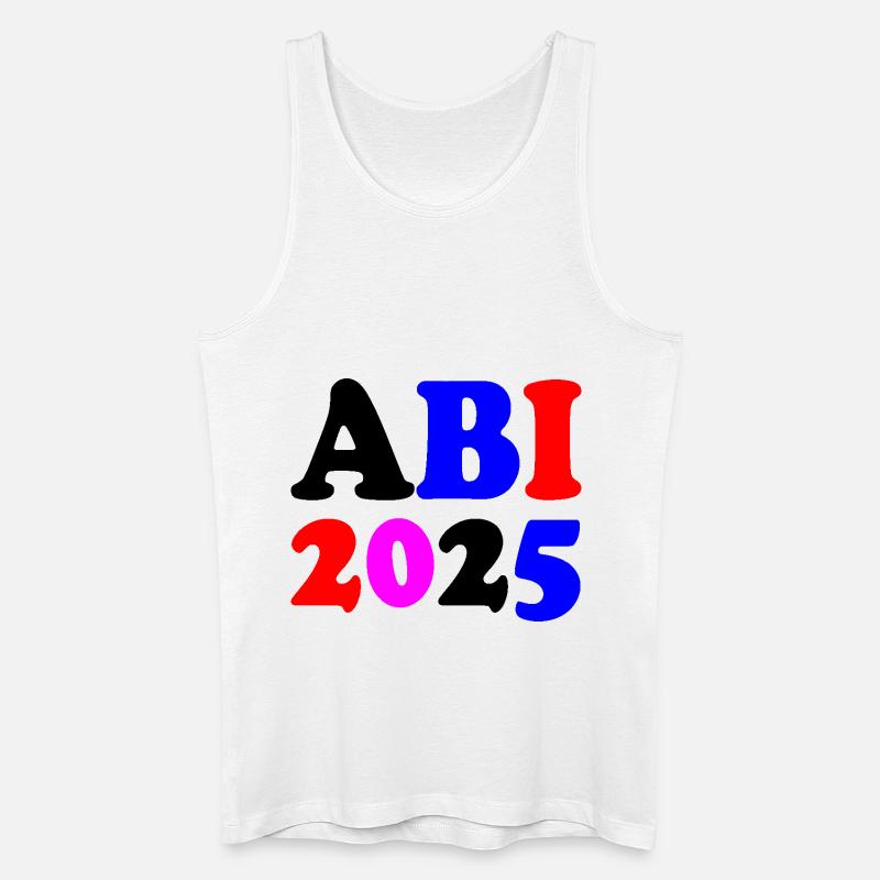 Abi 2025 - Männer Bio Tank Top - Weiß