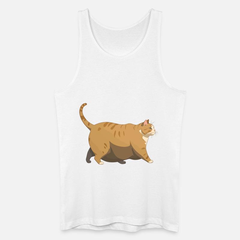 Chonker - Fat Cat Meme - Männer Bio Tank Top - Weiß